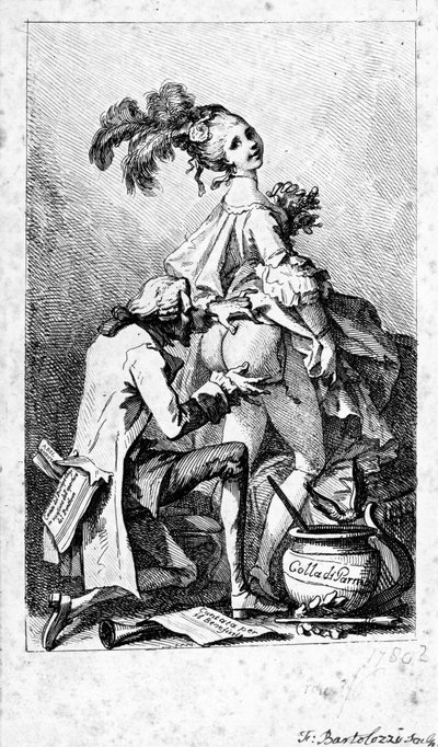 Colla di Parma, Druck von Francesco Bartolozzi, ca. 1775 von Philippe Jacques de Loutherbourg